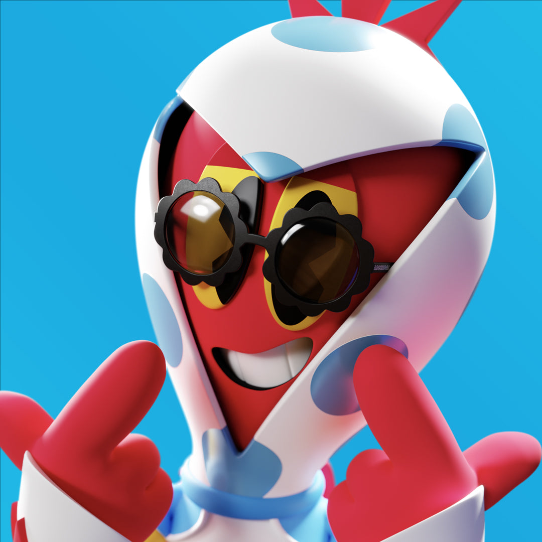 A Black Flower Sunglasses - Archipals