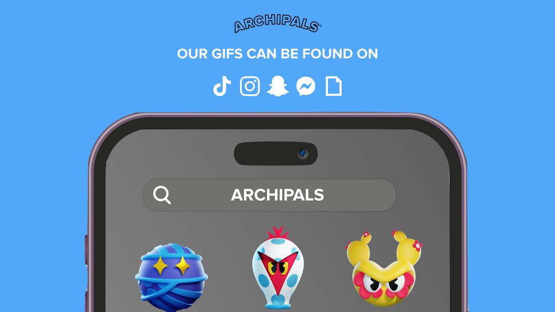 FREE ARCHIPAL GIF STICKERS ! AVAILABLE NOW