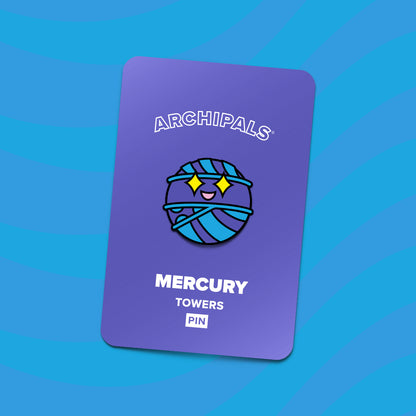 Smiley Mercury Pin - Archipals