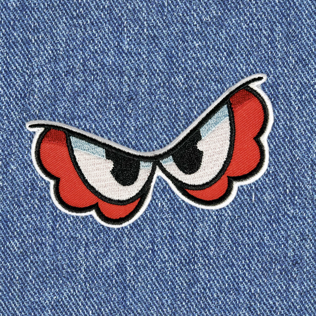 Angry Beppe Eyes Embroidery Patch - Archipals