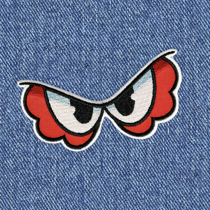 Angry Beppe Eyes Embroidery Patch - Archipals
