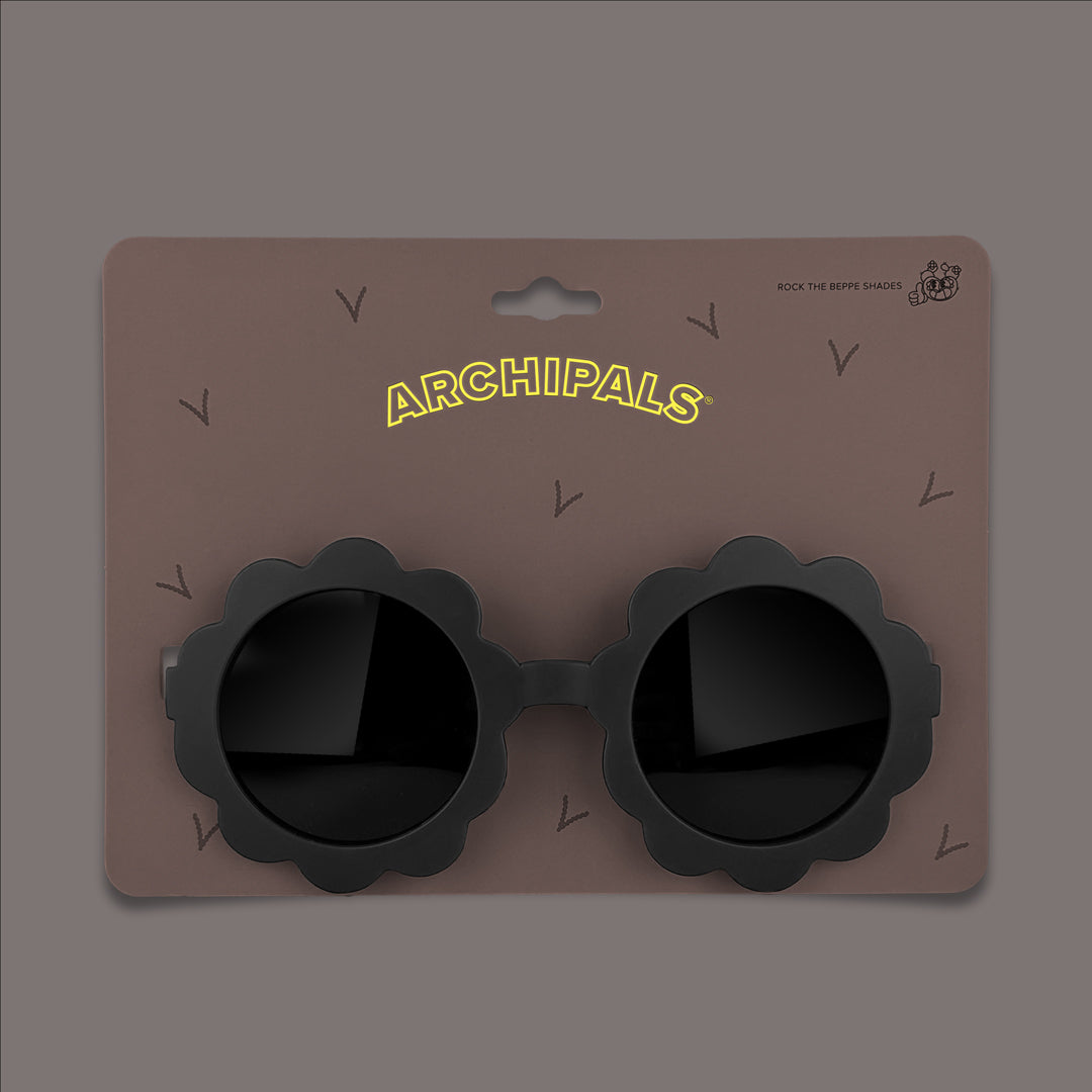 A Black Flower Sunglasses - Archipals