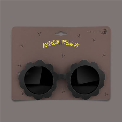 A Black Flower Sunglasses - Archipals