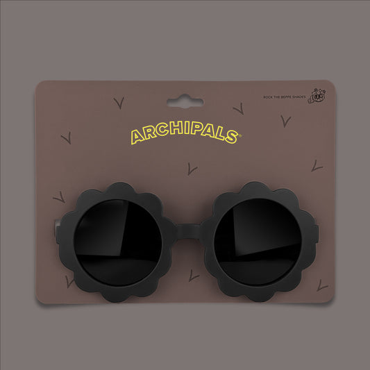 A Black Flower Sunglasses - Archipals