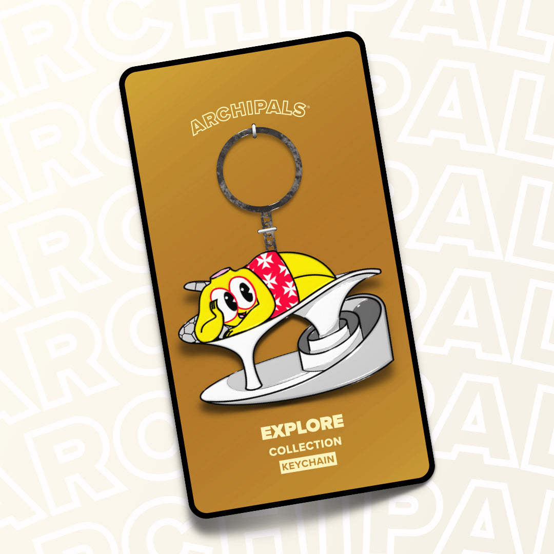 Maria Explores Pavilion Keychain - Archipals