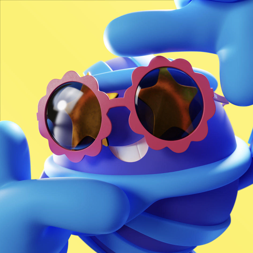 A Red Flower Sunglasses - Archipals