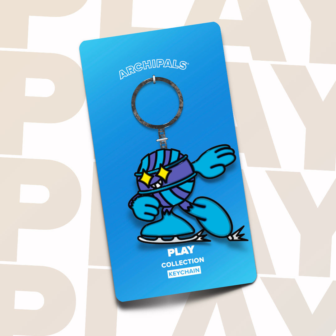 Mercury Iceskate Keychain - Archipals