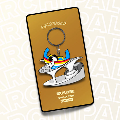Ninu Explores Pavilion Keychain - Archipals