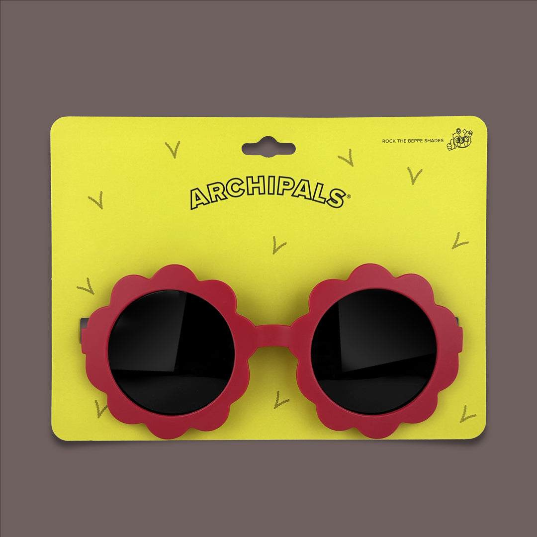 A Red Flower Sunglasses - Archipals